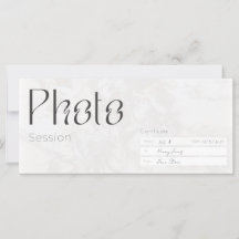 写真セッション、ミニマスティック写真撮影ギフトカード、