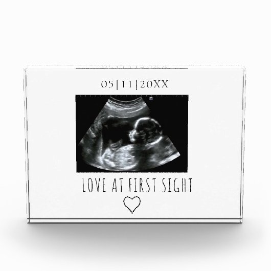 写真ソノグラムギフトベビー超音波フォトブロック フォトブロック (正面)