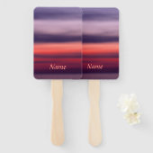 写真ダルスミネソタレイクスーペリアサンライズ ハンドファン (正面&裏面)