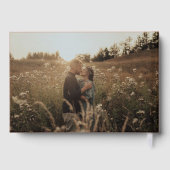 写真テラコッタの後の幸せ結婚な ゲストブック (裏面)