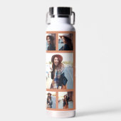 写真テラコッタ卒業モダン脚本エレガント ウォーターボトル (正面)