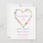 写真テンプレートかわいらしの位置リース日付の保存 セーブザデート (正面)