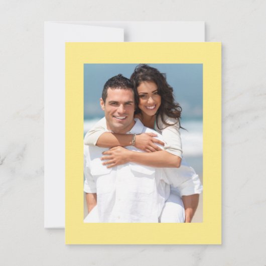 写真テンプレートかわいらしの位置リース日付の保存 セーブザデート (裏面)