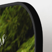 写真テンプレートとカスタム文字ピックボールパドル ピックルボールラケット (左詳細)