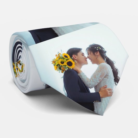 写真テンプレートのアップ結婚ロード ネクタイ (ロール)