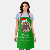 写真テンプレートのクリスマス エプロン (着用した状態)