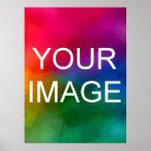 写真テンプレートの大きいアップロードパーソナライズされたの追加 ポスター (正面)