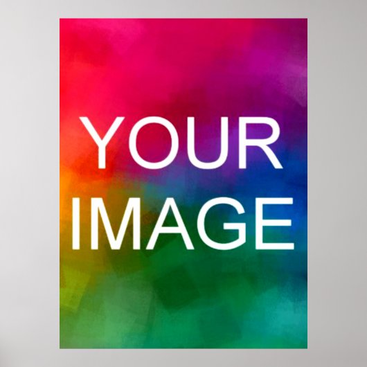 写真テンプレートの大きいアップロードパーソナライズされたの追加 ポスター (正面)