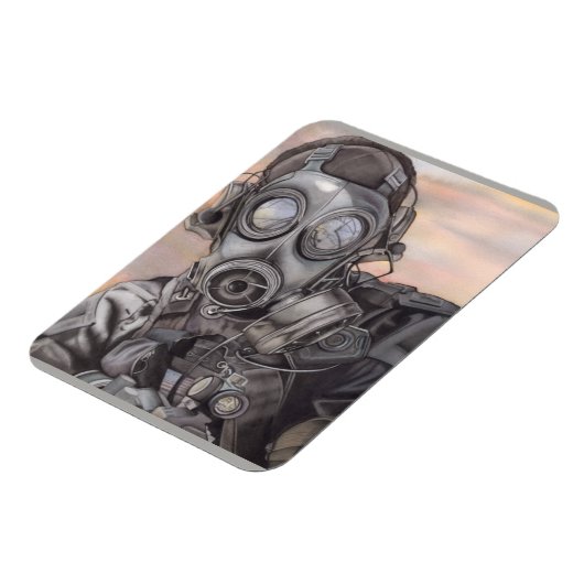 写真テンプレートまたは黙示録の戦士フリグ マグネット (左側)