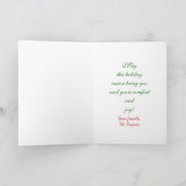 写真テンプレートカスタムスノーグローブクリスマス シーズンカード (内部)