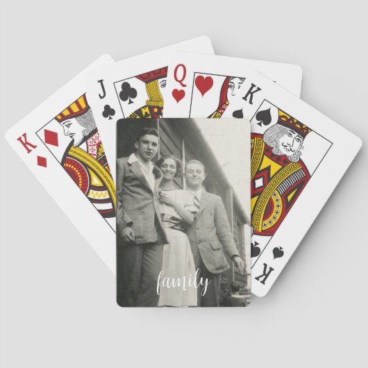 写真テンプレートカスタムファミリスクリプトオーバーレイ トランプ (裏面)