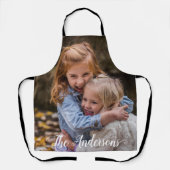 写真テンプレートカスタムファミリ手書き エプロン (正面)