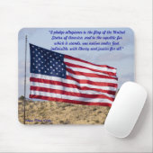 写真テンプレートカスタム文字アメリカ国旗の写真 マウスパッド (マウス)