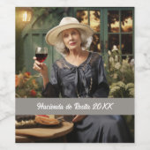 写真テンプレートカスタム ワインラベル (シングルラベル)