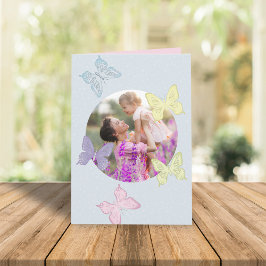 写真テンプレートシンプルパステルマザーズデイ カード