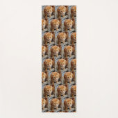 写真テンプレートタイル張りファミリーペットキャットドッグ ヨガマット (正面)