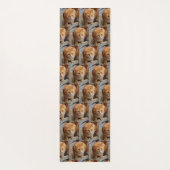 写真テンプレートタイル張りファミリーペットキャットドッグ ヨガマット (裏面)