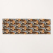 写真テンプレートタイル張りファミリーペットキャットドッグ ヨガマット (正面(横))