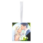 写真テンプレートパーソナライズされたクリスマス キューブオーナメント