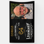 写真テンプレートパーソナライズされたパパ誕生日レジェンダリー 横断幕 (縦)