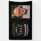 写真テンプレートパーソナライズされたパパ誕生日レジェンダリー 横断幕 (縦)