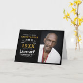 写真テンプレートパーソナライズされた誕生日レジェンダリーパパ カード (黄色い花)