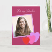 写真テンプレートビーマイバレンタインデートカード シーズンカード (正面)