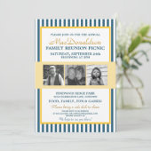 写真テンプレートファミリ懇親会招待状 招待状 (スタンド正面)