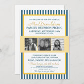 写真テンプレートファミリ懇親会招待状 招待状 (正面/裏面)