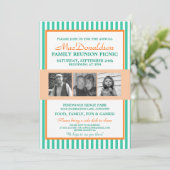 写真テンプレートファミリ懇親会招待状 招待状 (スタンド正面)