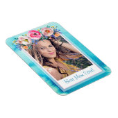 写真テンプレートフローラ最高のママエバー マグネット (右側)