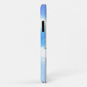 写真テンプレートブルーマーブルピンクフエモノグラム Case-Mate iPhoneケース (裏面/右)