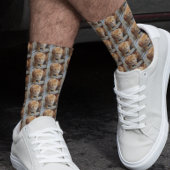 写真テンプレートペットキャットドッグファミリーギフト ソックス