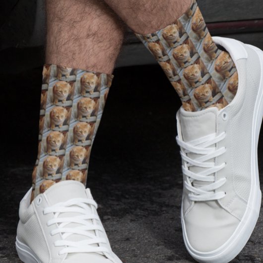 写真テンプレートペットキャットドッグファミリーギフト ソックス