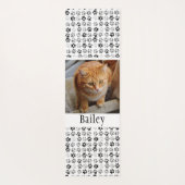 写真テンプレートポープリントペットキャットドッグ ヨガマット (裏面)