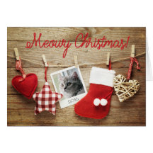 写真テンプレートメオウィクリスマス！カード