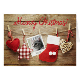 写真テンプレートメオウィクリスマス!カード