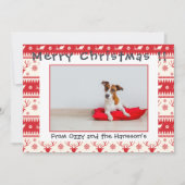 写真テンプレートメリークリスマスカードペットの写真 シーズンカード (正面)