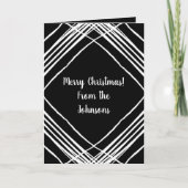 写真テンプレートモダン白黒クリスマス シーズンカード (正面)