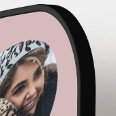 写真テンプレート名&イニシャル赤面ピンク ピックルボールラケット (左詳細)