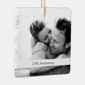 写真テンプレート結婚のアニバーサリーギフトの追加 セラミックオーナメント (右)