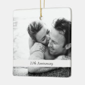 写真テンプレート結婚のアニバーサリーギフトの追加 セラミックオーナメント (左)