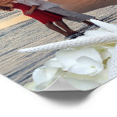 写真テンプレート結婚スターフィッシュ歓迎ポスター ポスター (角)