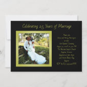 写真テンプレート結婚記念日の誓いパーティー 招待状 (正面)