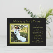 写真テンプレート結婚記念日の誓いパーティー 招待状 (スタンド正面)