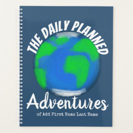 写真テンプレート編集可能ブルー漫画ブックモノグラム プランナー手帳