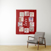 写真テンプレート10コラージュパーソナライズされたラブ タペストリー (インサイチュ)