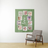 写真テンプレート10フォトコラージュパーソナライズされたラブ タペストリー (インサイチュ)