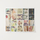 写真テンプレート20コラージュパーソナライズされた タペストリー (正面(横))