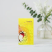 写真テンプレート。ご自身の写真を追加してください 名刺 (スタンド正面)